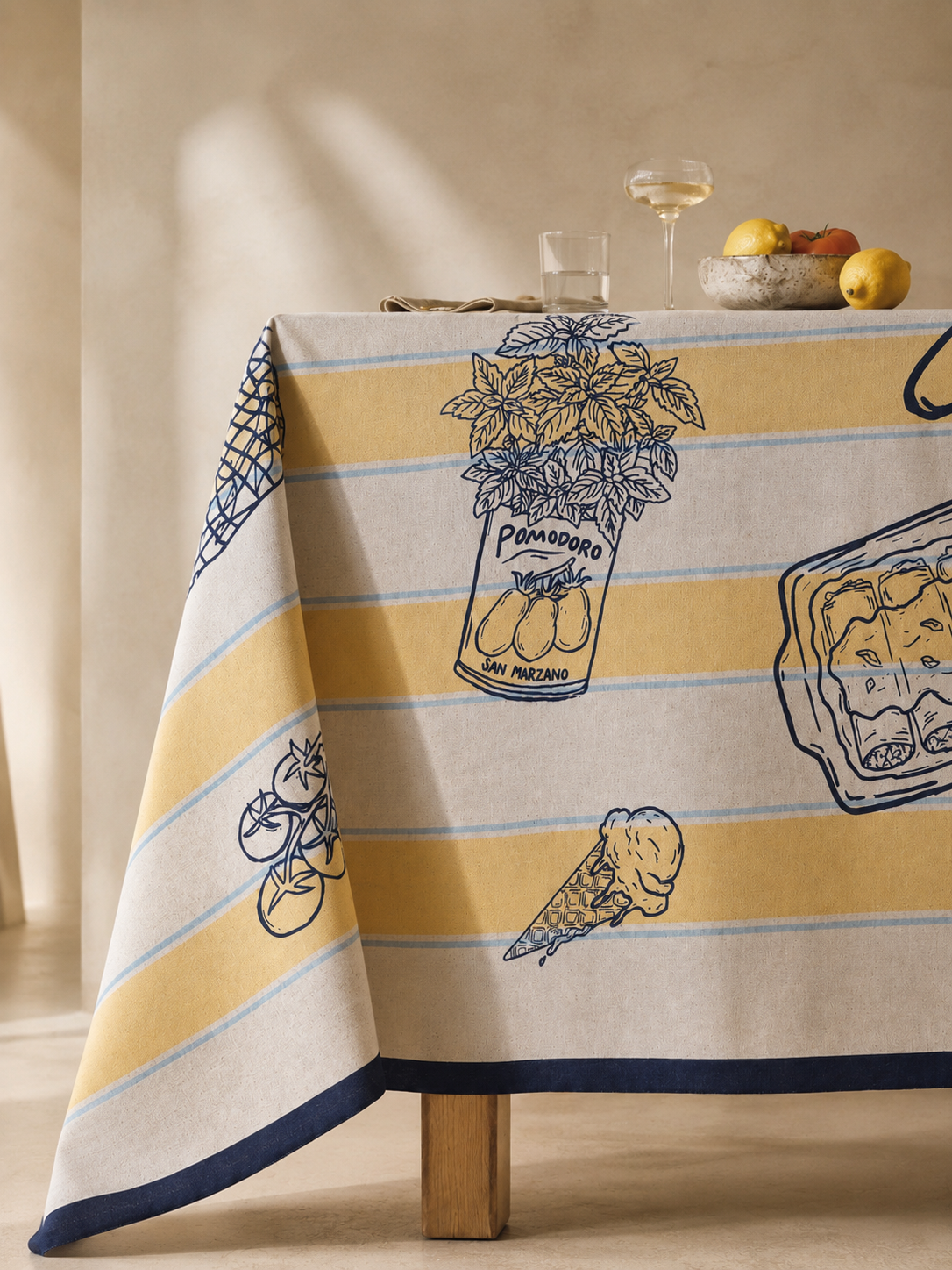 Mantel Dolce vita rayas