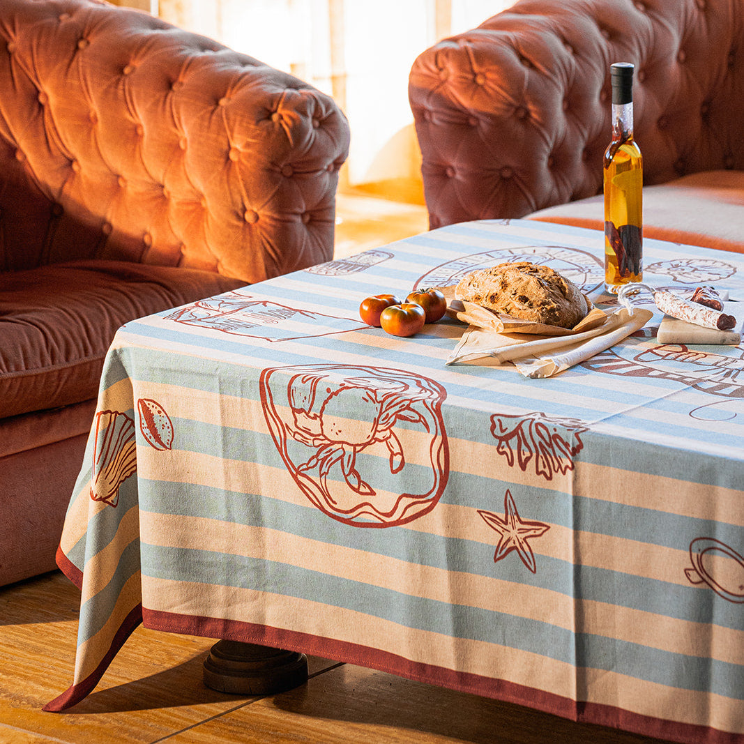 Mantel rayas 140x140