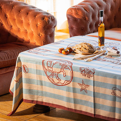 Mantel rayas 140x140