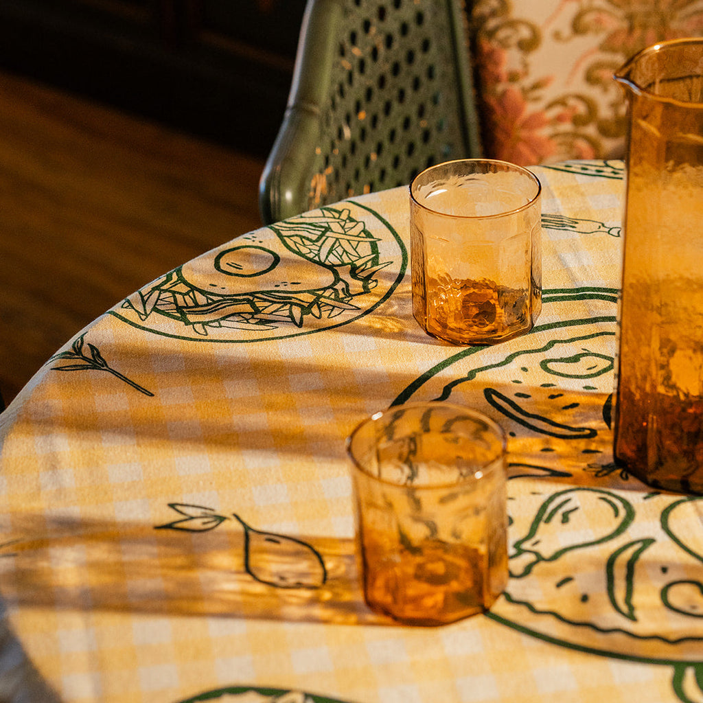 Mantel vichy 140x140