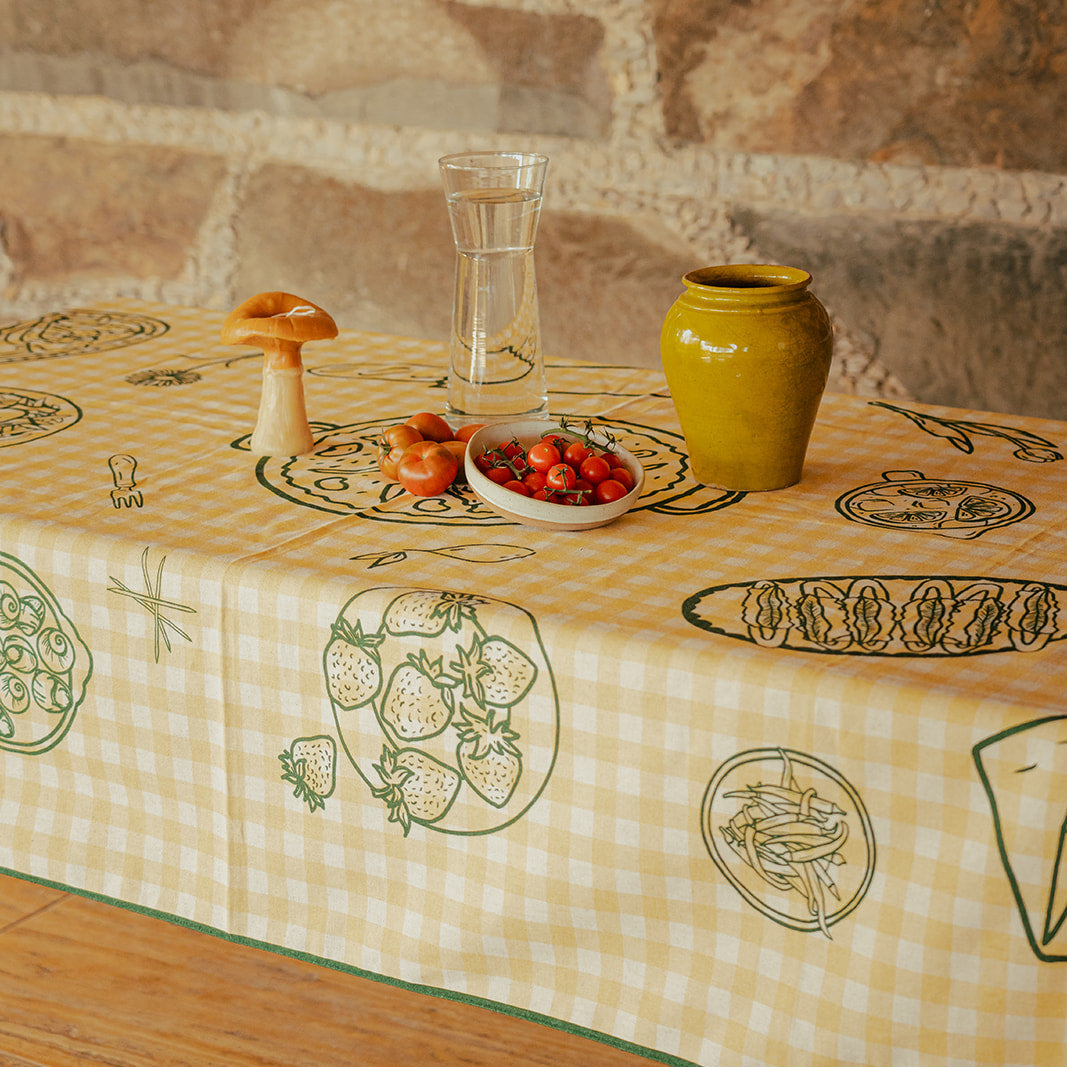 Mantel vichy 140x220