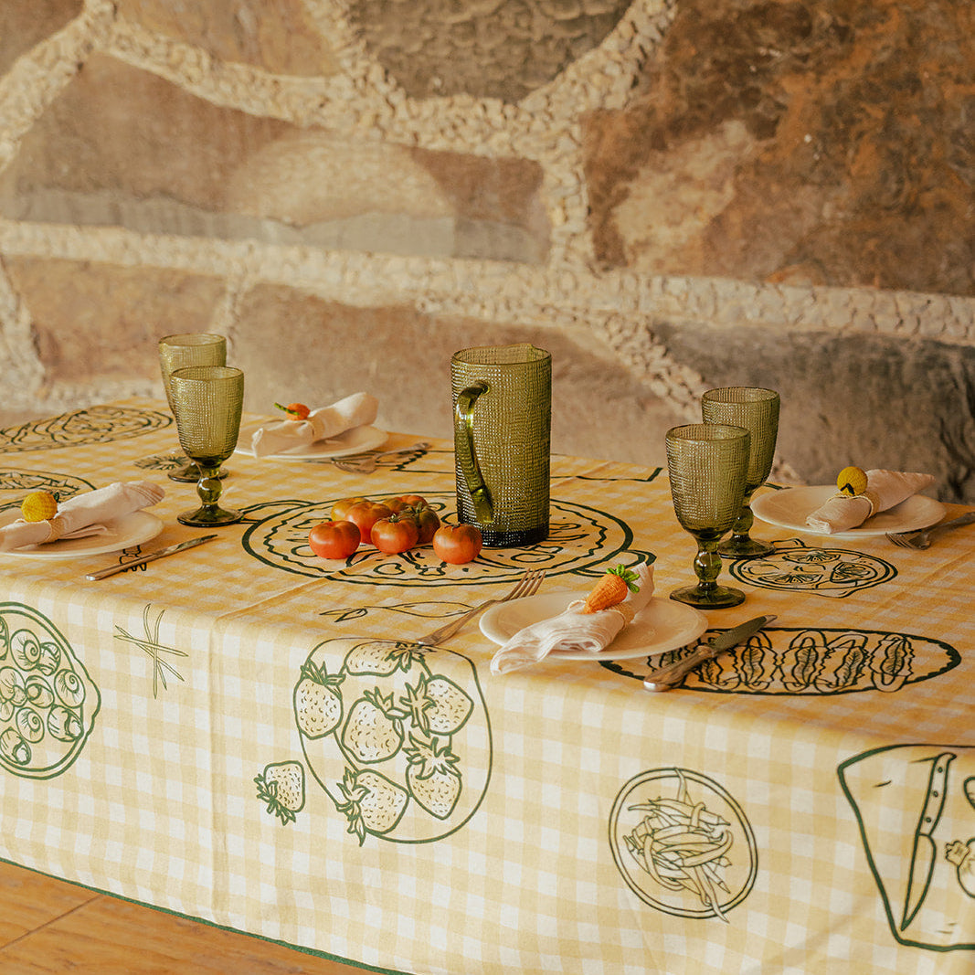 Mantel vichy 140x220