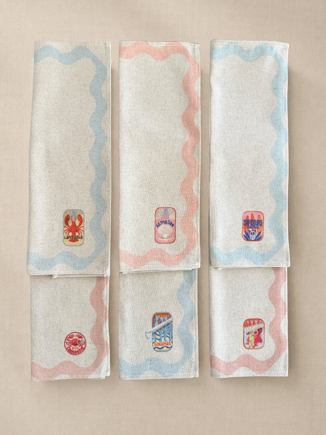 Pack 6 servilletas Latitas