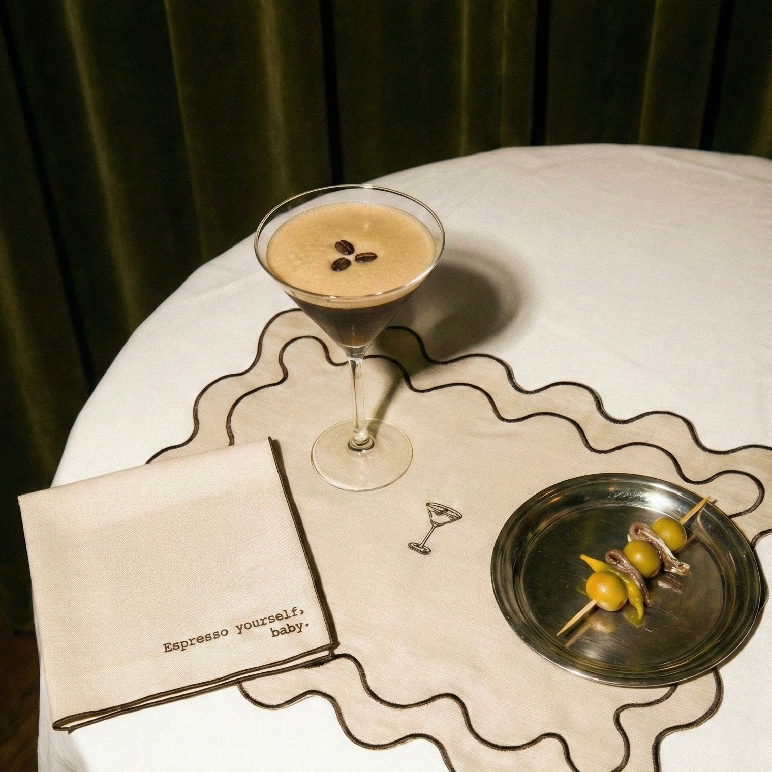 Pack 2 Servilletas Espresso Martini