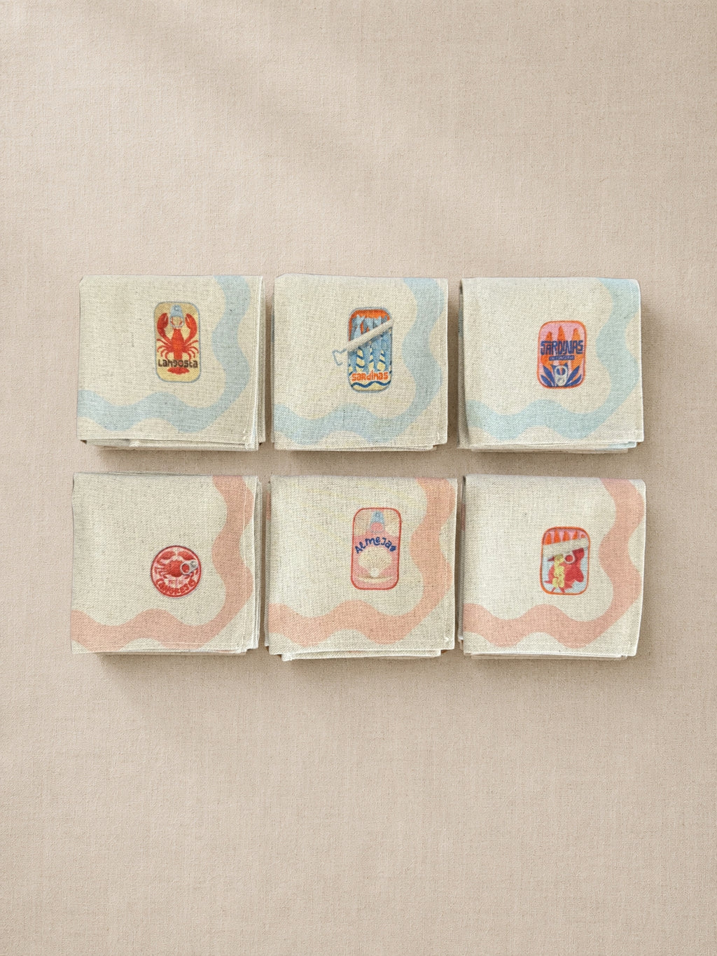 Pack 6 servilletas Latitas