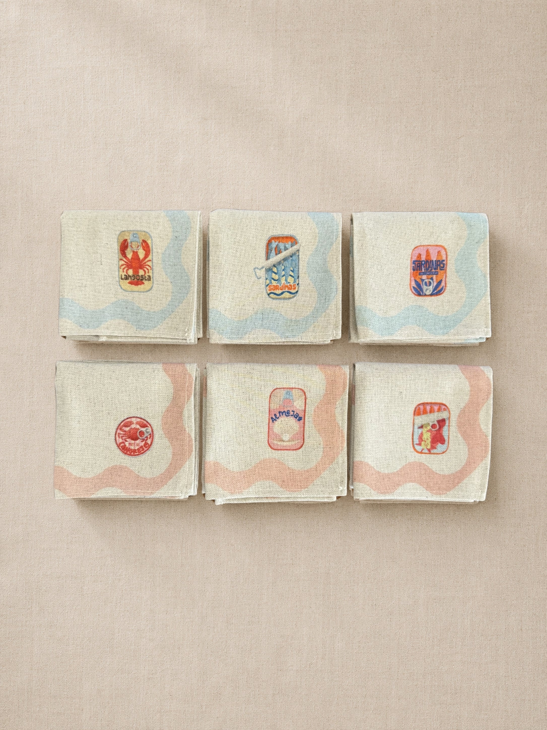 Pack 6 servilletas Latitas